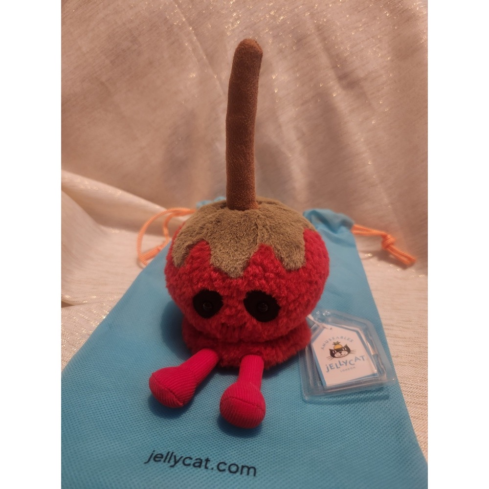 Jellycat Amuseables Toffee Apple Plush Authentic NEW w/ Tags + Dust Bag Holiday